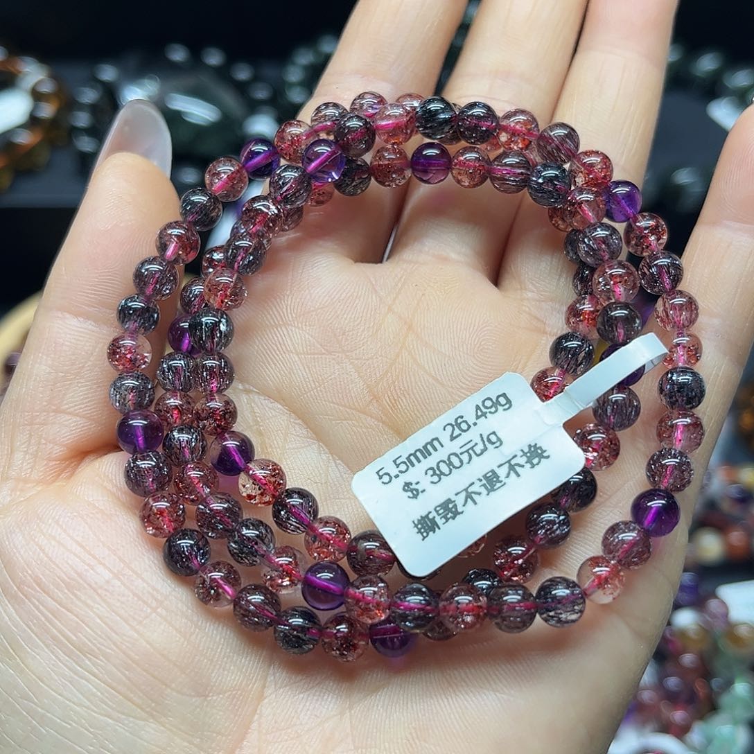 水晶手链未镶嵌天然水晶