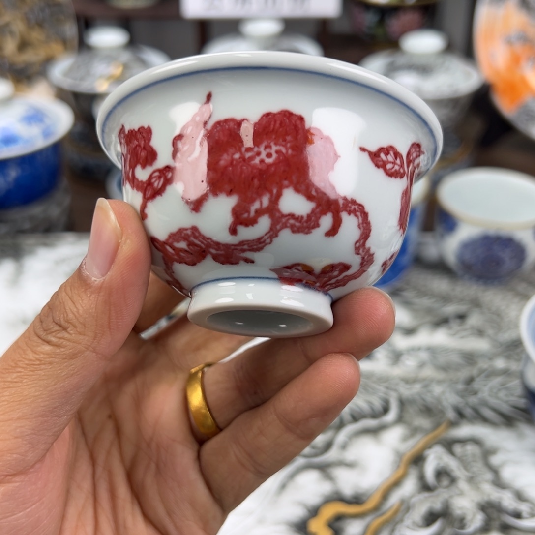 笑***过景德镇手工手绘陶瓷