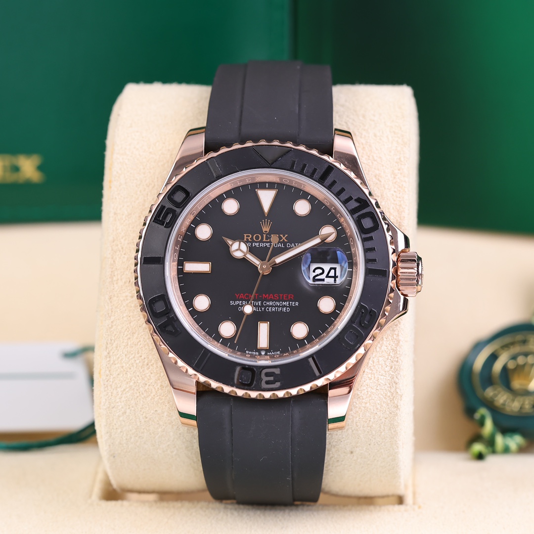 95新 Rolex/劳力士 游艇126655 玫瑰金 自动机械 2022年9月保卡