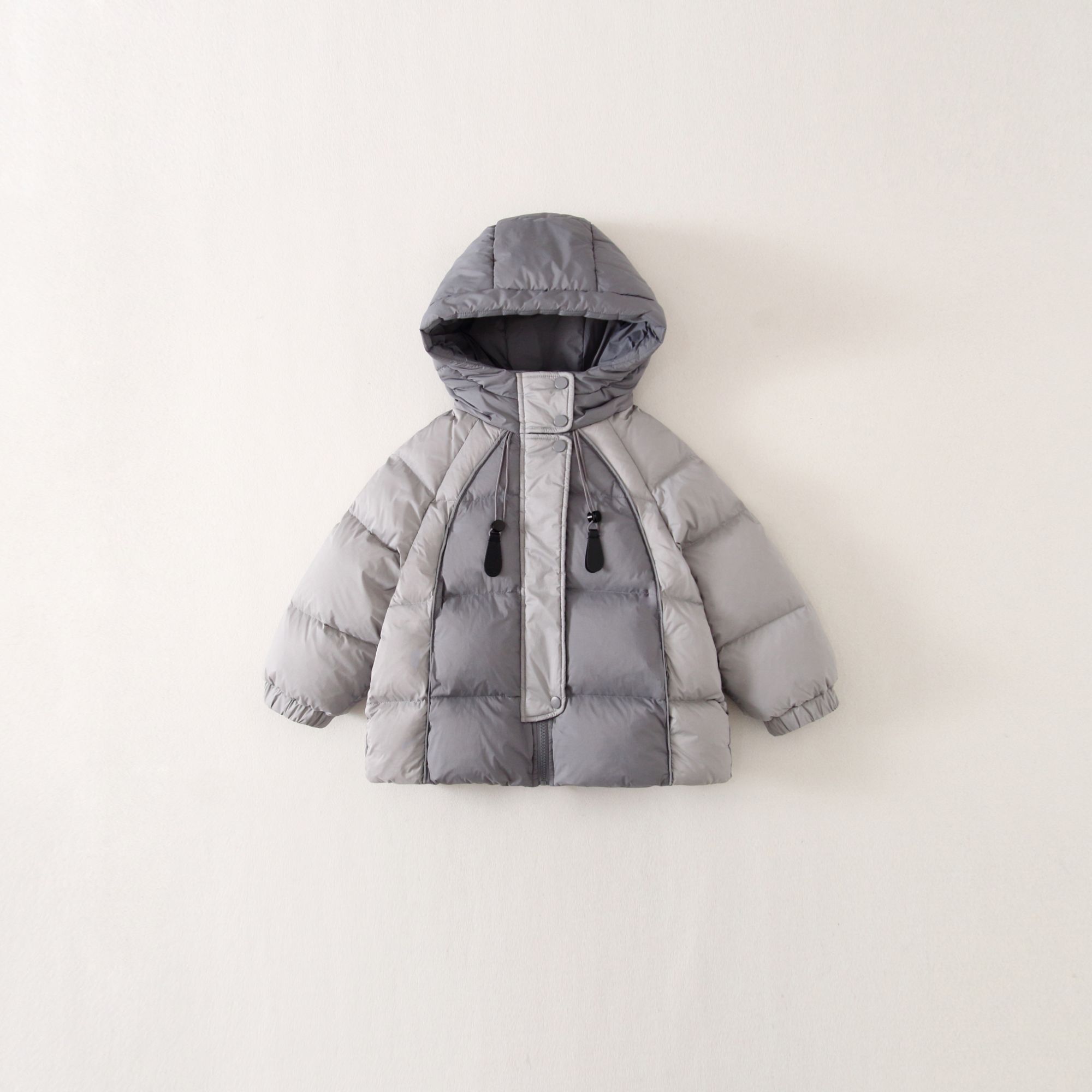 美姐男女童2025冬季新款连帽羽绒服加厚潮童时尚新款羽绒服洋气