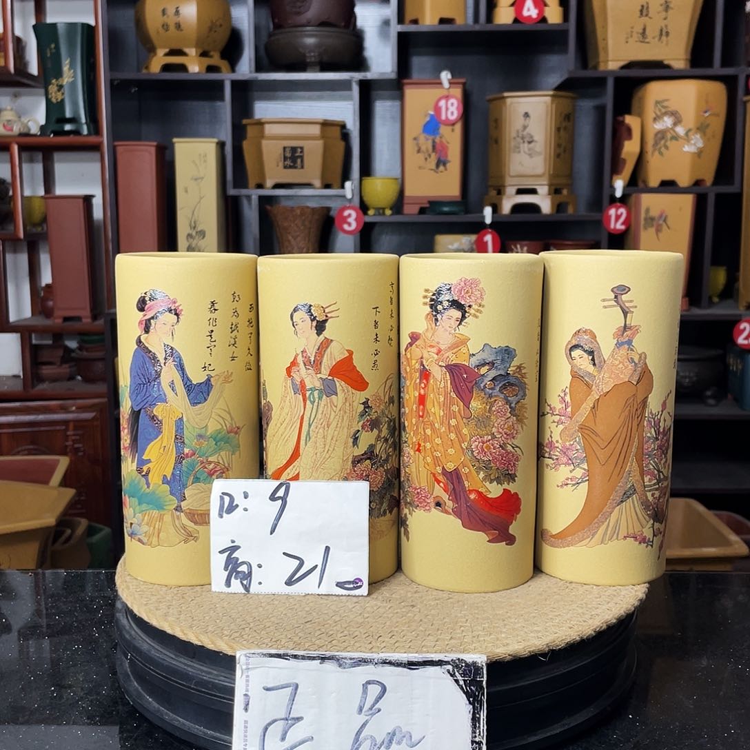 紫砂花盆婉秋紫砂