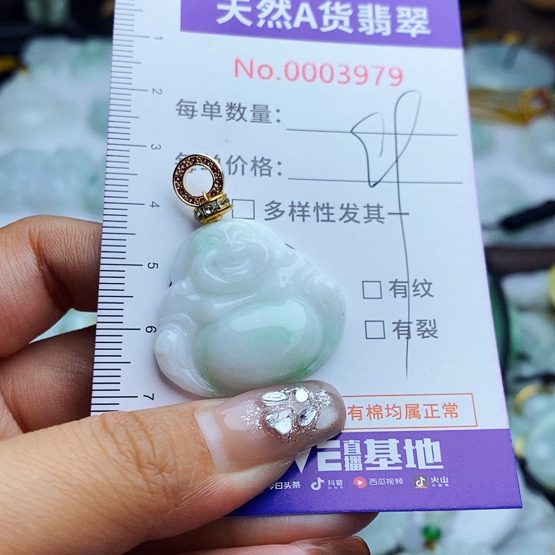 翡翠未镶嵌毛衣链3979