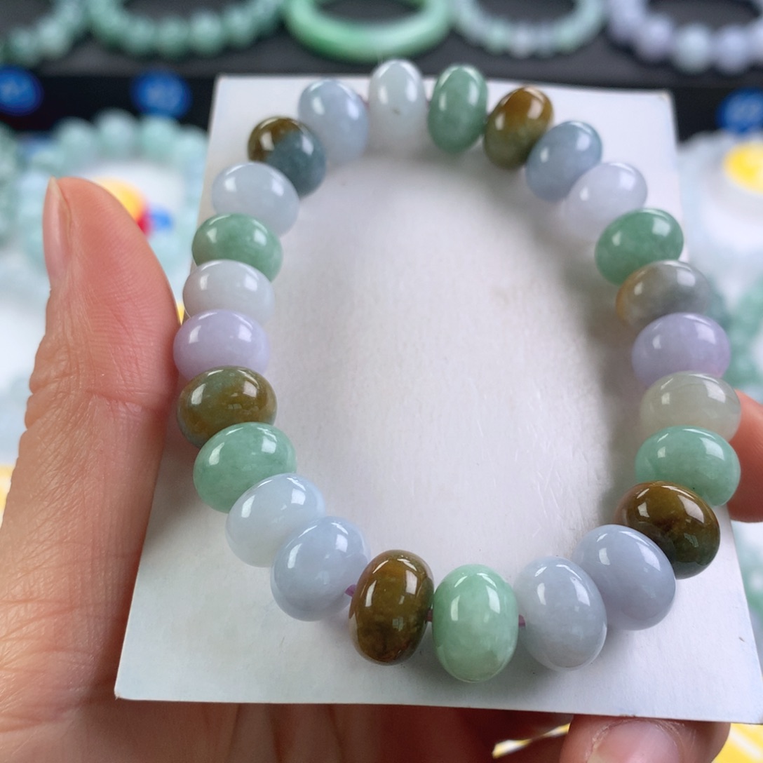 翡翠未镶嵌手链卡10.8