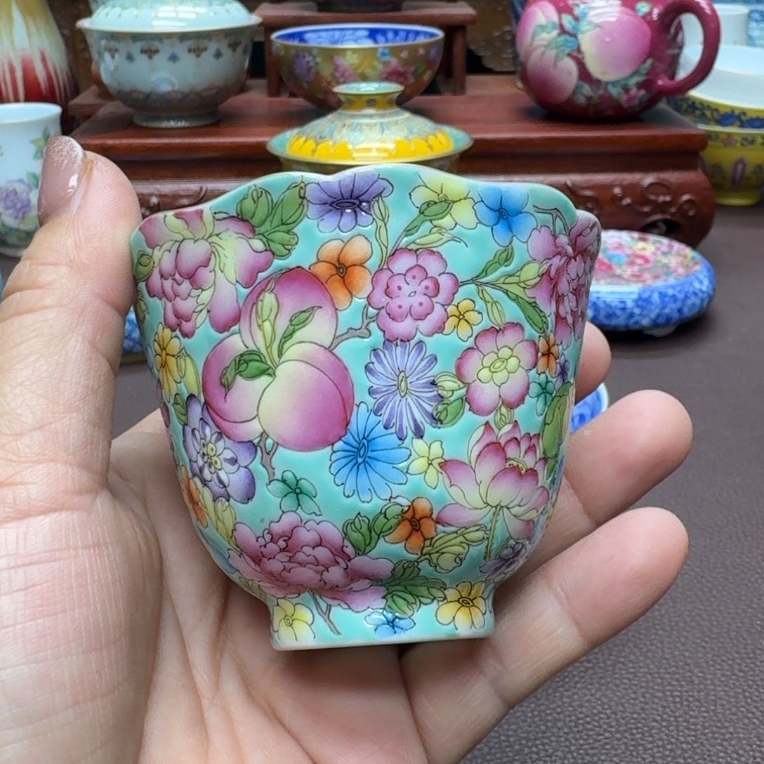瓷片景德镇仿古手工制作精品展示