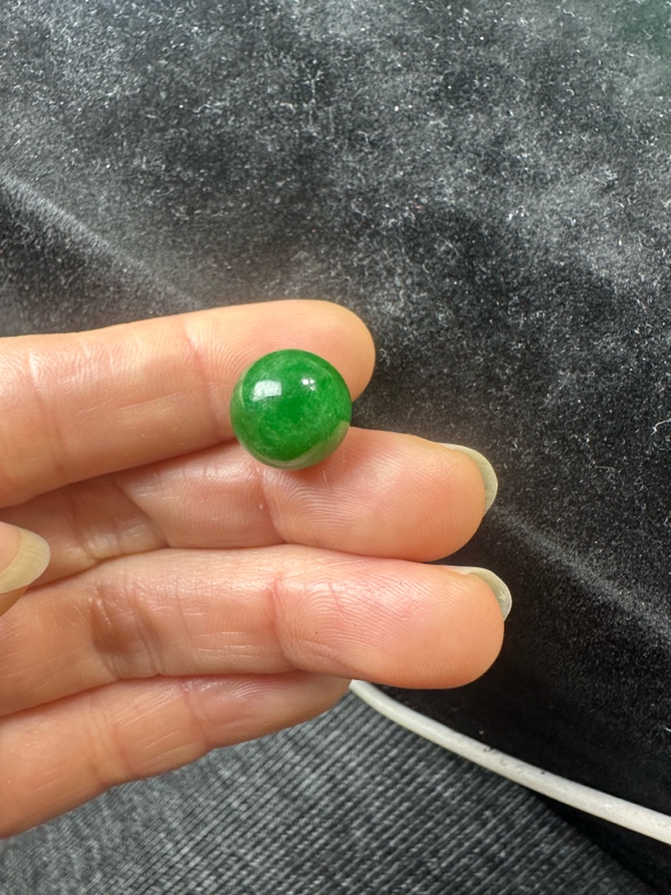 缅甸翡翠绿珠尺寸12