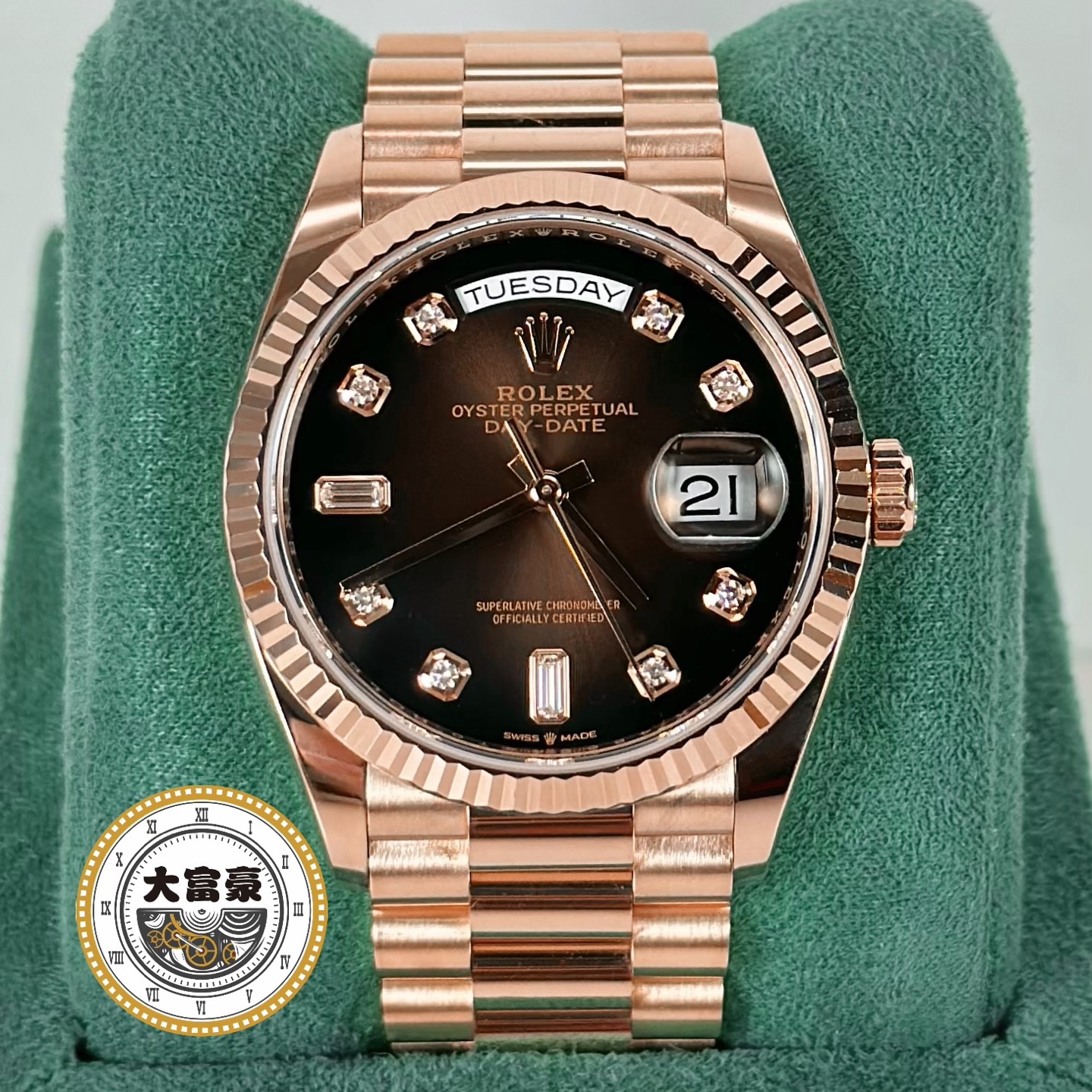 95新 Rolex/劳力士 劳力士星期日历型系列m128235-0037 单表