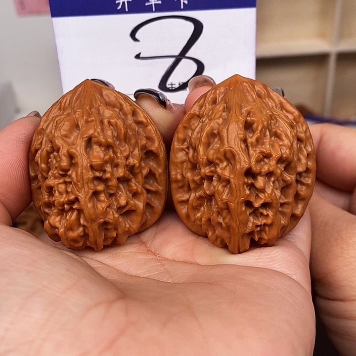 桃核吊坠老树鸡心40有修s