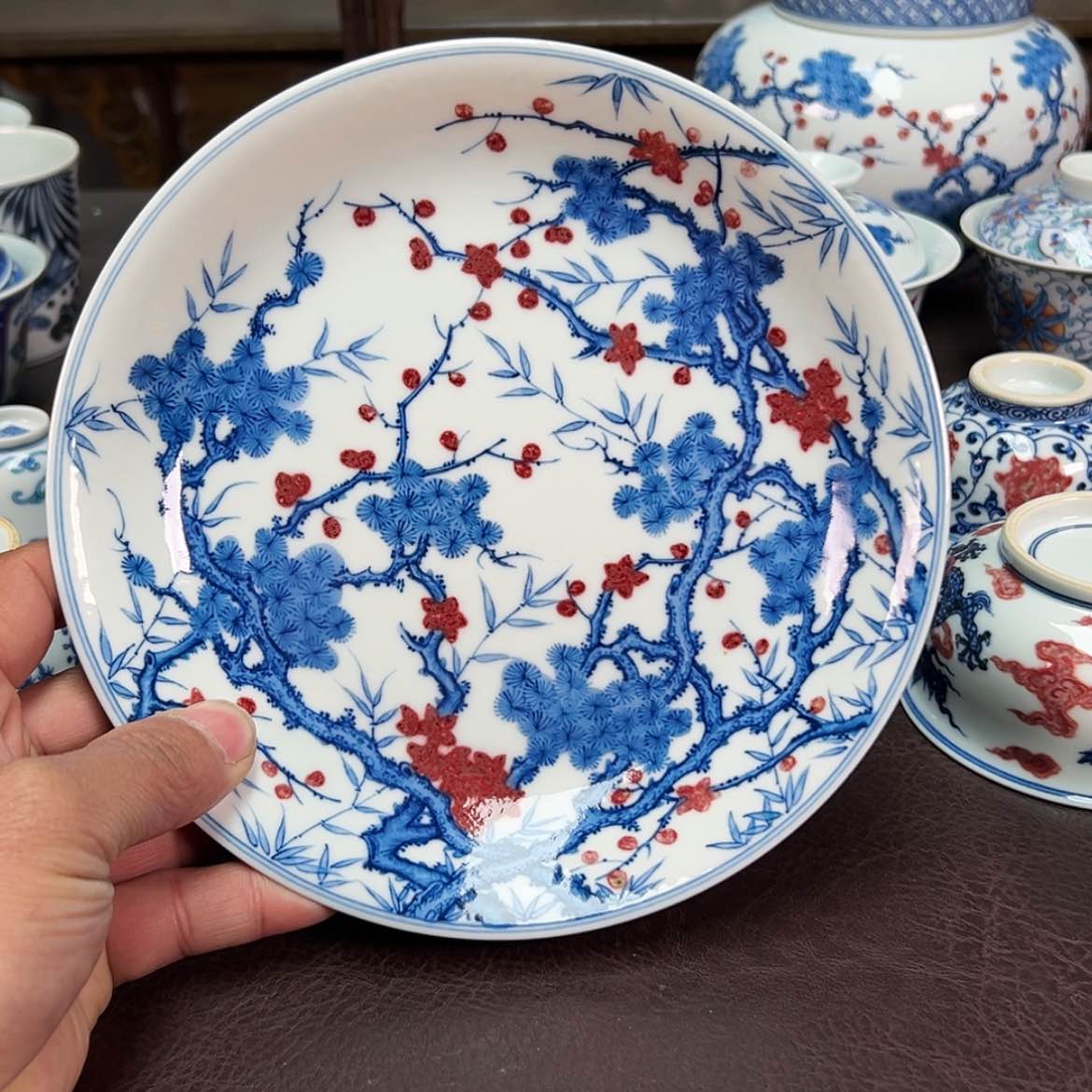 【闪购商品】景德镇陶瓷艺术壶承松竹梅