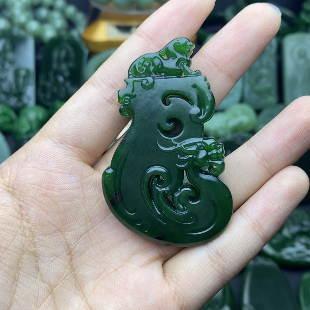 和田玉（碧玉）挂件未镶嵌