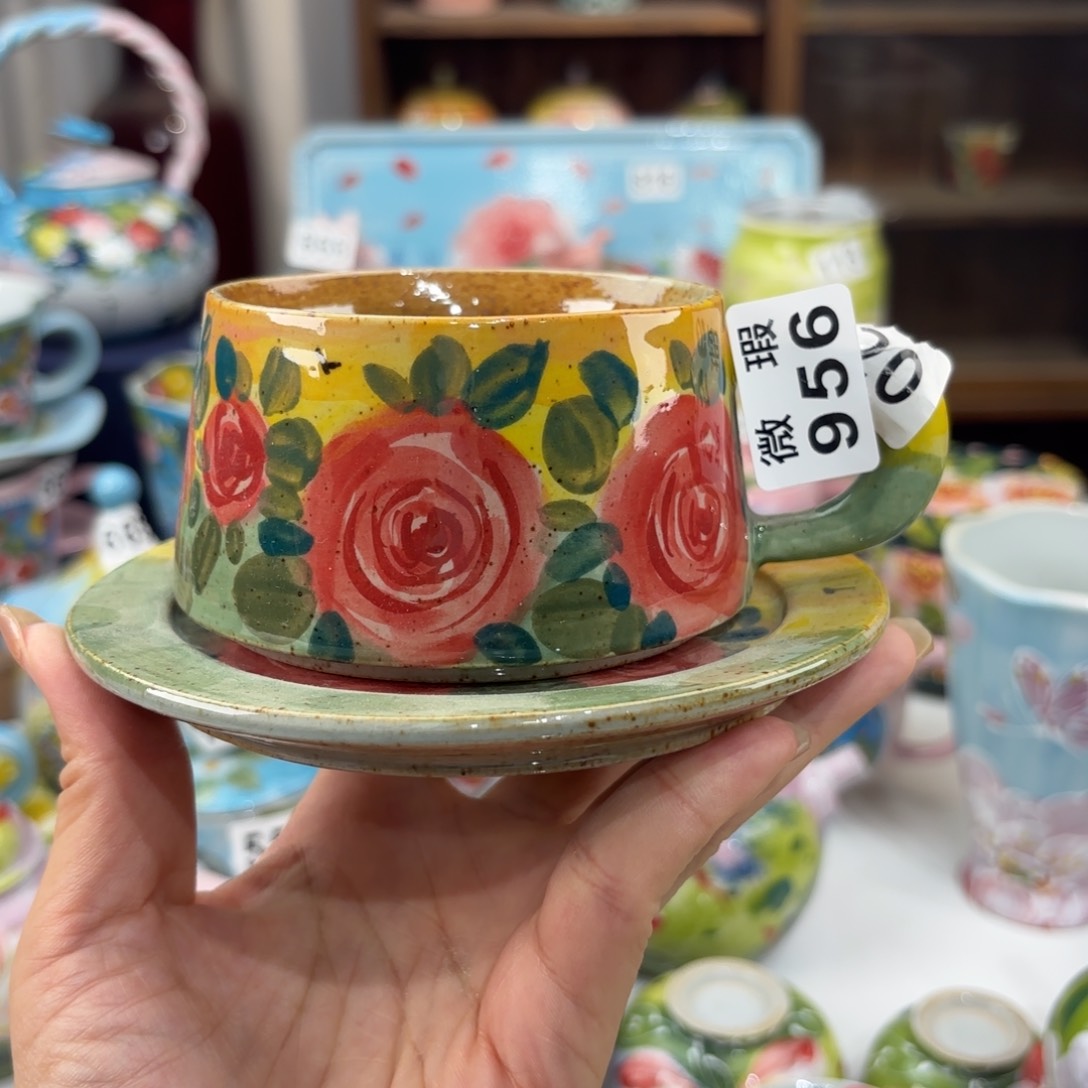 景德镇手绘高温釉下彩陶瓷茶具