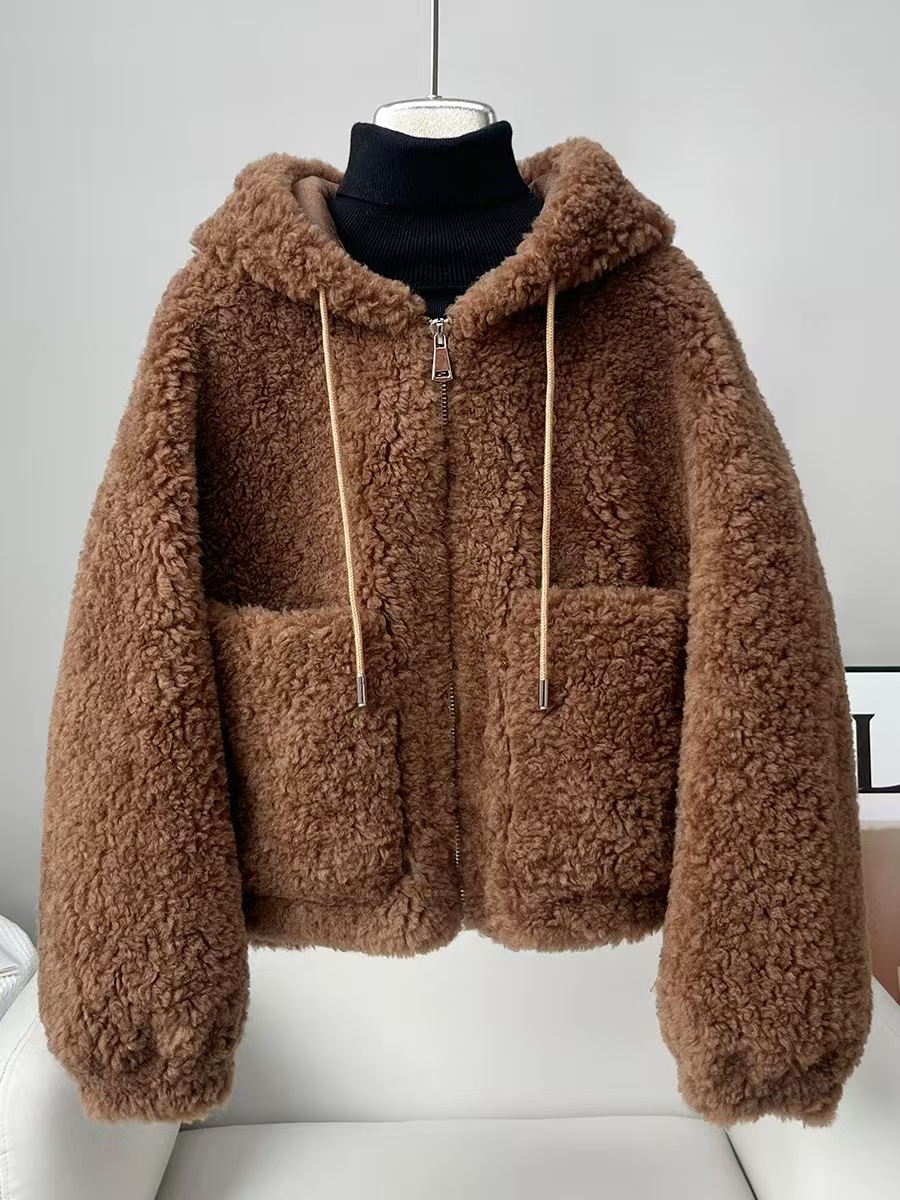 颗粒绒外衣，不是实物，直播间购买