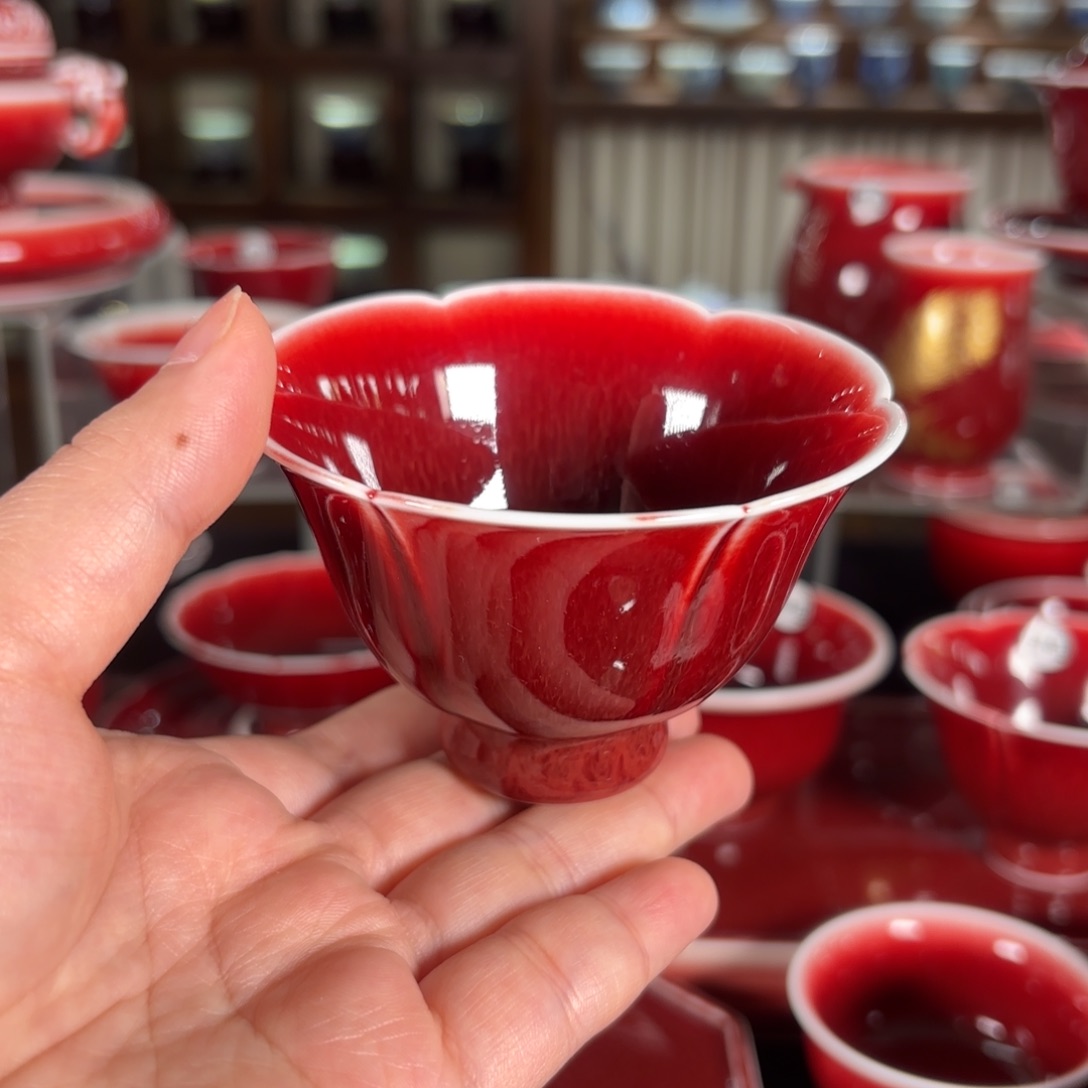 摆件景德镇高温原矿杯