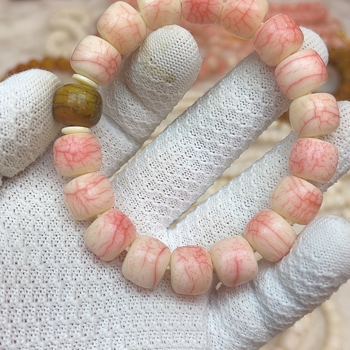 用***机驼骨手串/手链驼骨卡14三花带顶珠