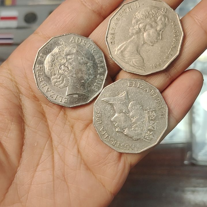 普通金属币3枚澳大利亚