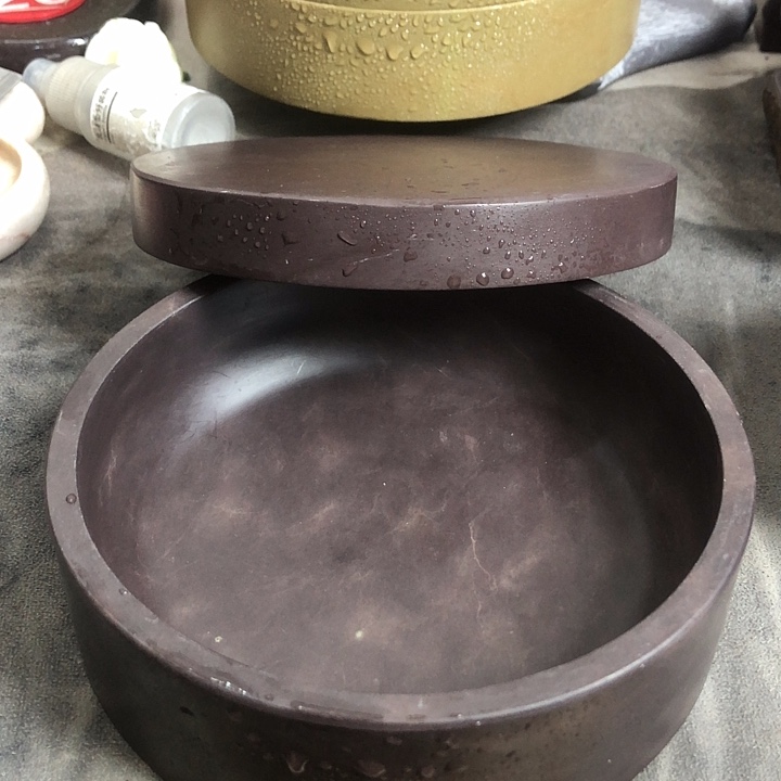 肇庆端砚6寸坑子配石盖