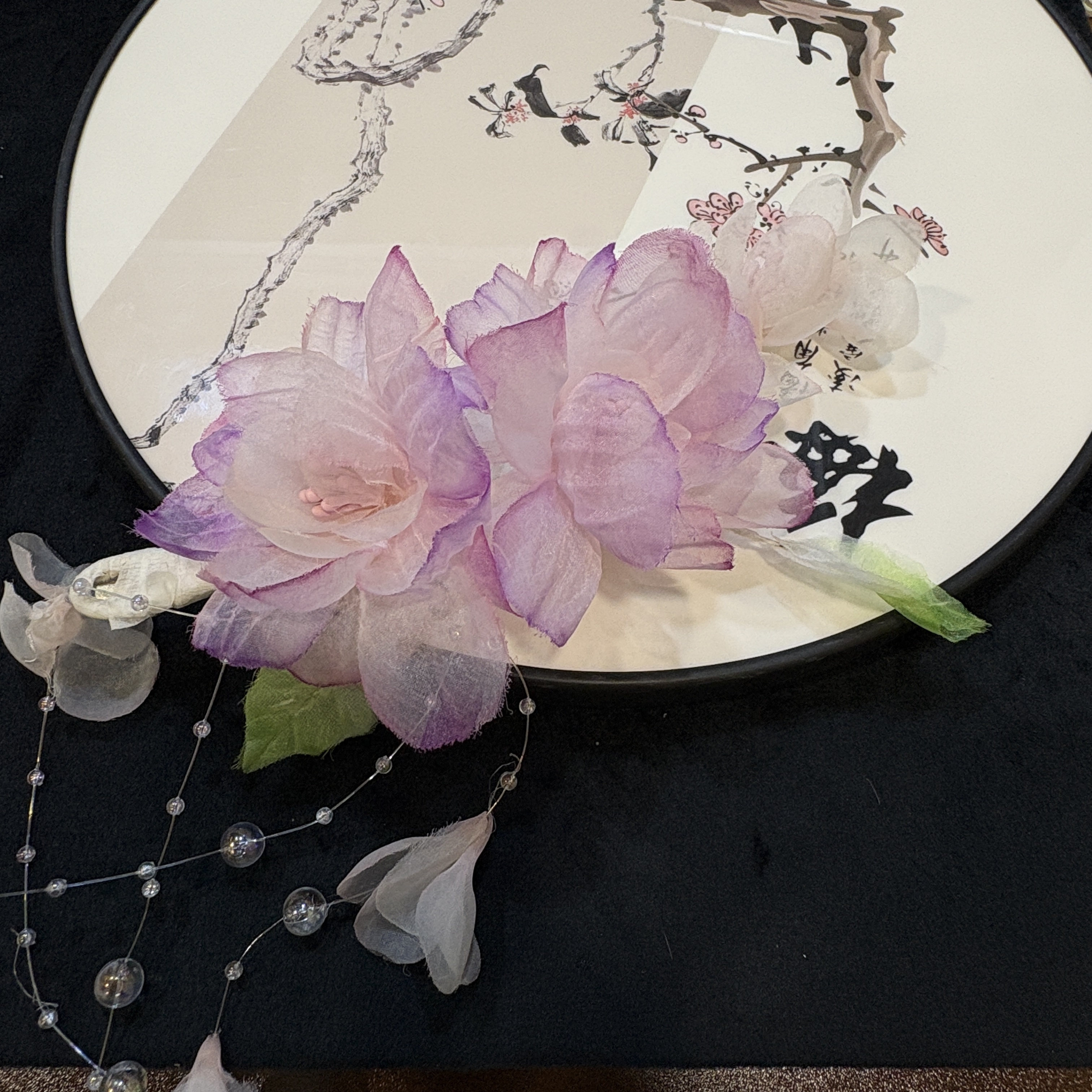 云鬓花古风饰品古装发饰烫花发饰发夹 玫瑰故事（孤品汉服发冠B178