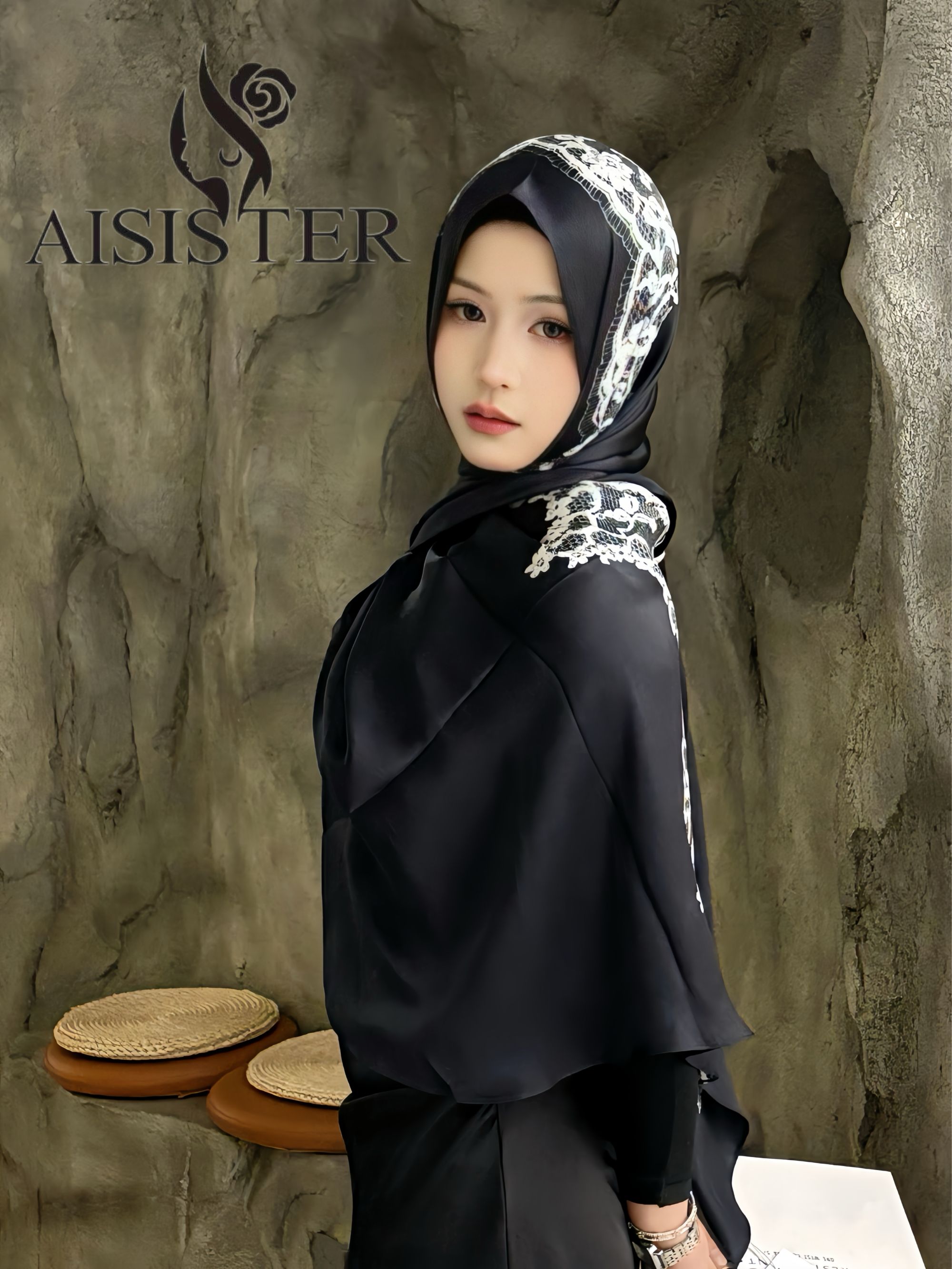 杰玛莉•爱姐妹真丝斜角巾