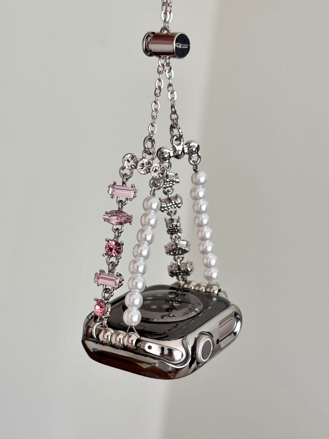 时瑞 iwatch表带S11苹果手表表带SE1098765代华子碎钻女士高级感