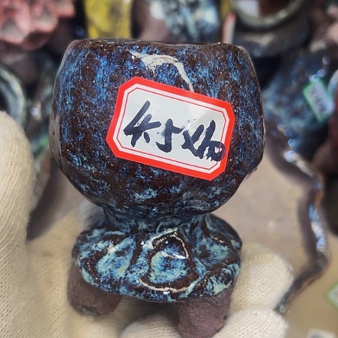 红陶粗陶花盆手工