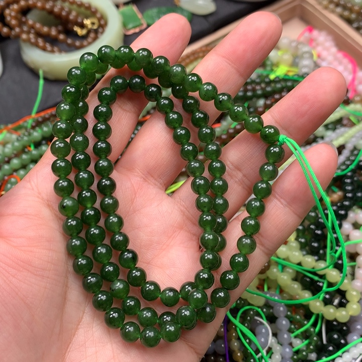 和田玉未镶嵌手链119