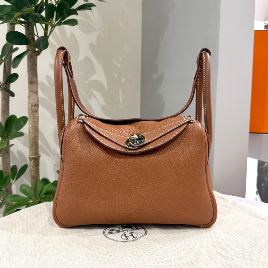 99新 Hermes/爱马仕 爱马仕 lindy26 金棕 银扣 B刻 99新 /2572