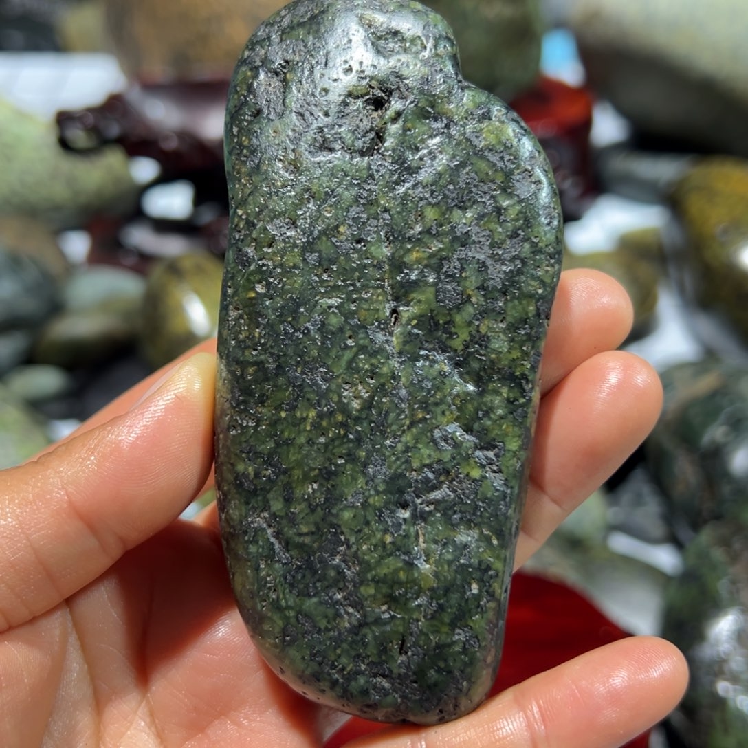 未镶嵌蛇纹石玉西藏藏玉药王石a****l