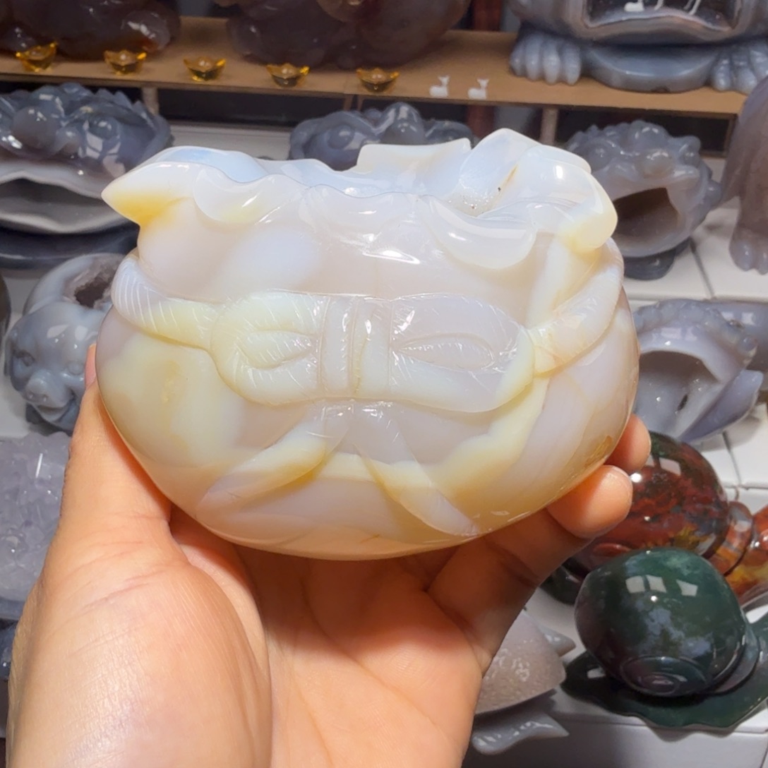 玛瑙/玉髓未镶嵌摆件