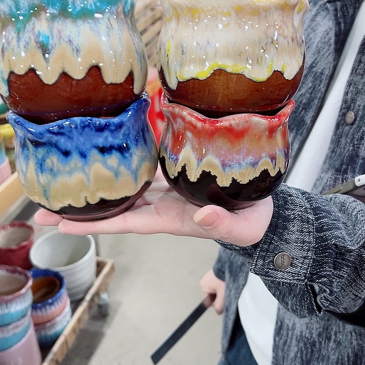 有孔.凑满10元发货多肉陶瓷花盆！