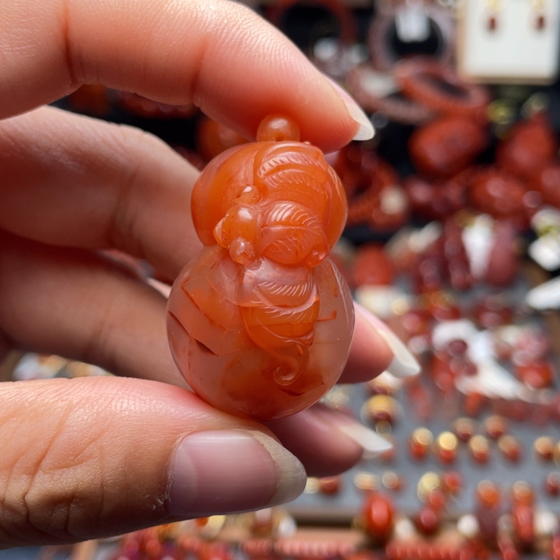 南红玛瑙未镶嵌大葫芦