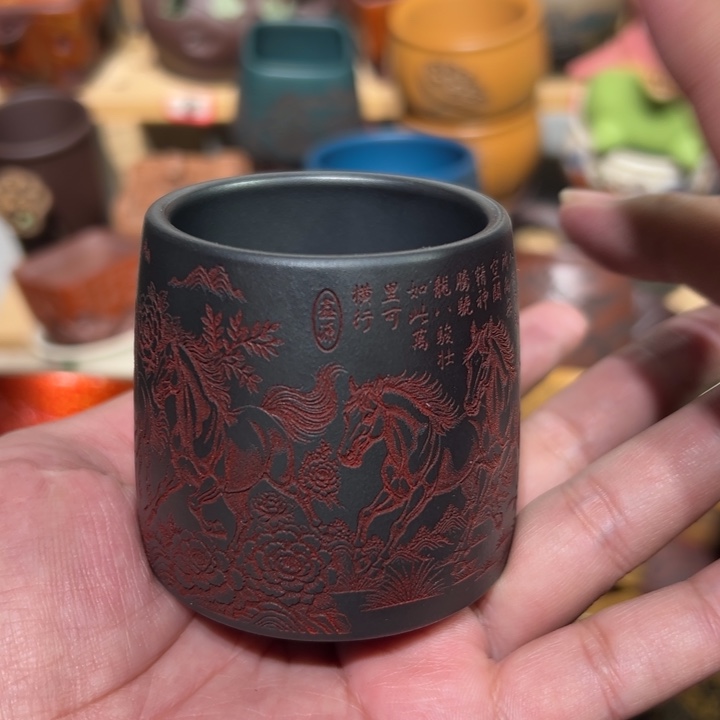 紫砂茶杯宜兴紫砂主人杯