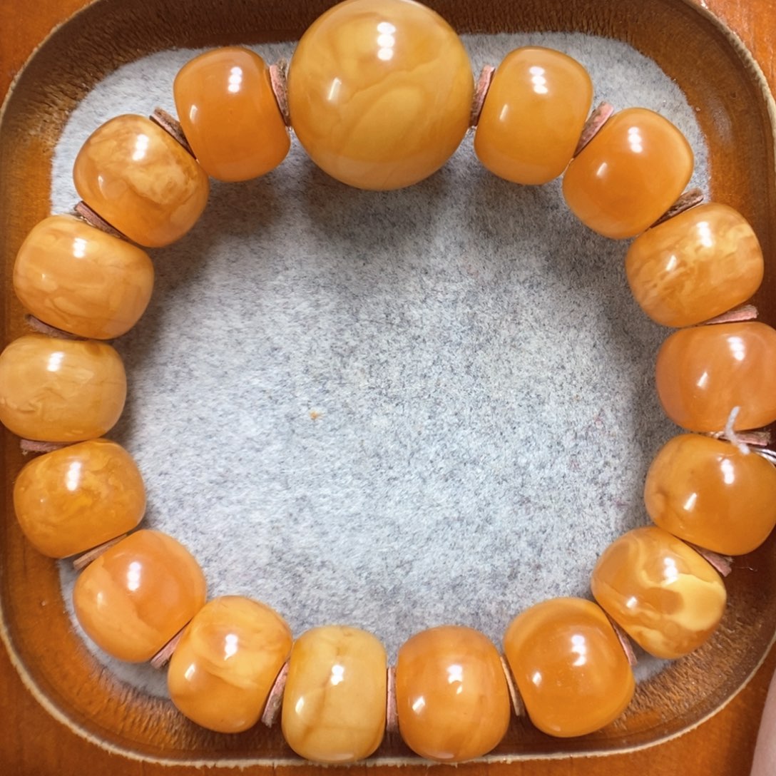 未镶嵌蜜蜡手串蜜蜡手串