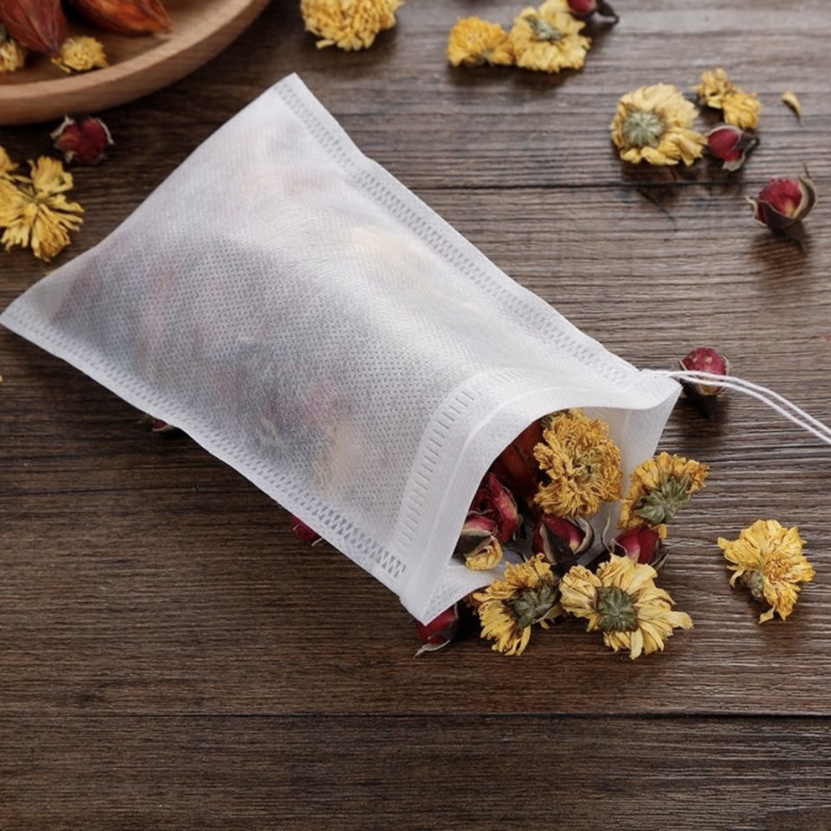 抽线无纺布茶叶袋泡茶袋茶包袋一次性卤料过滤中药煎药袋煲汤袋