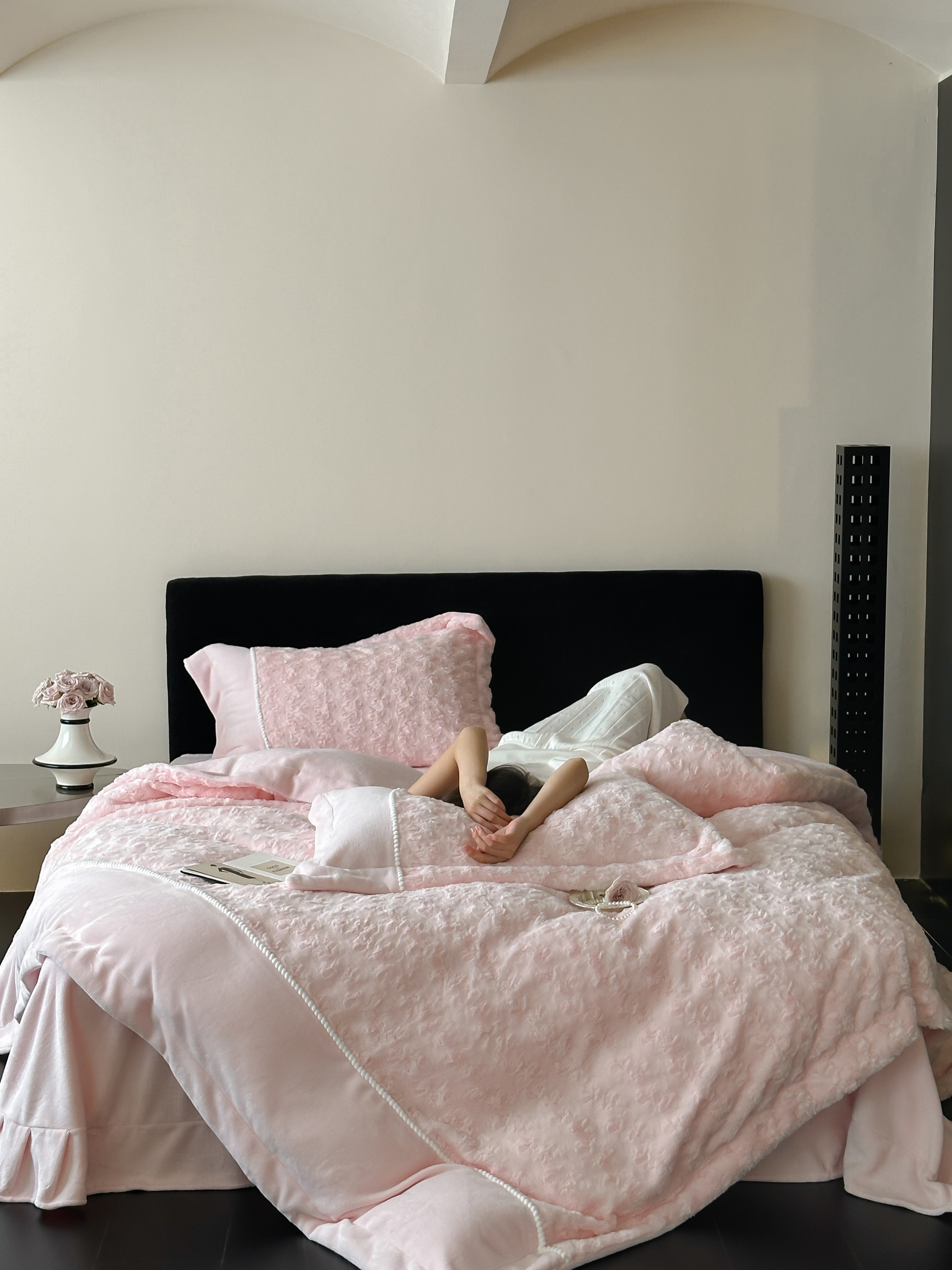 轻奢加厚牛奶绒四件套【梦纱花语】