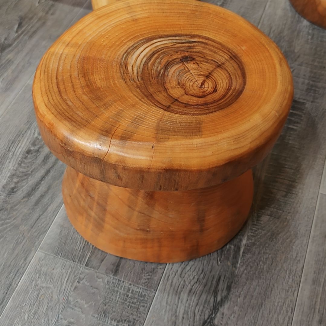 明***月木（非红木类）蘑菇凳