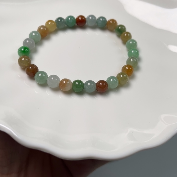 平***乐翡翠未镶嵌手链翡翠