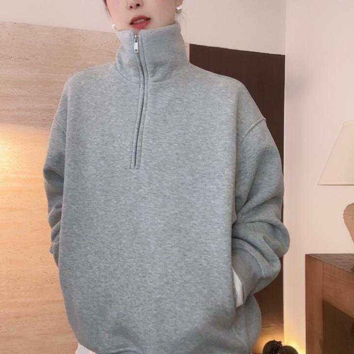 高领卫衣暖和加绒