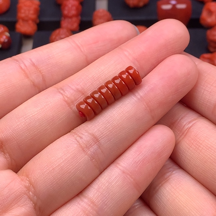 南红玛瑙未镶嵌隔片6.7MM