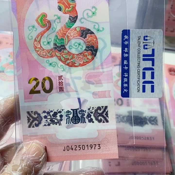 塑料蛇钞042501973年份号