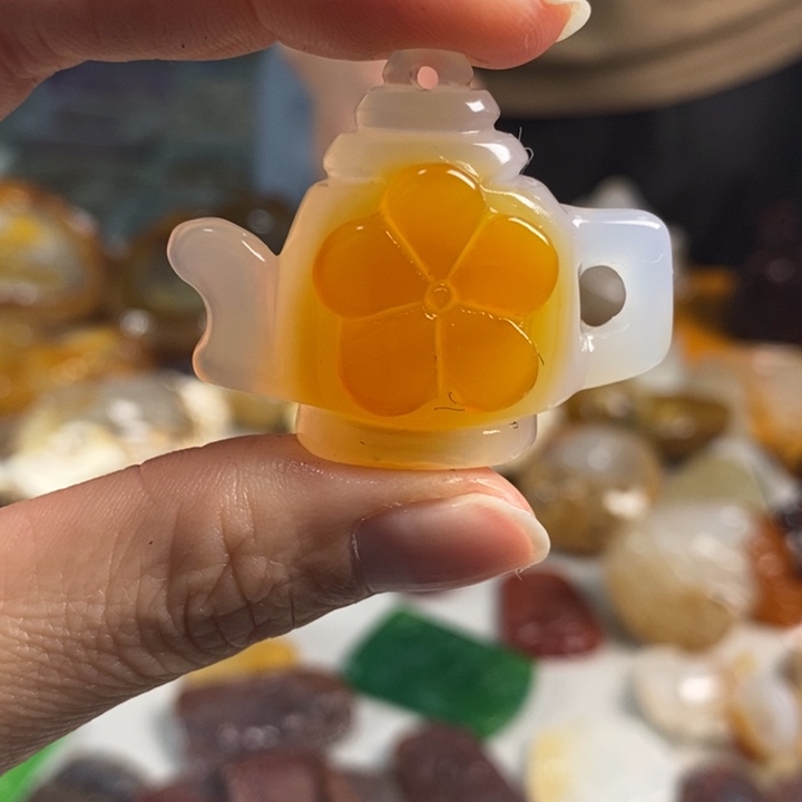 玛瑙/玉髓吊坠(不含链)未镶嵌