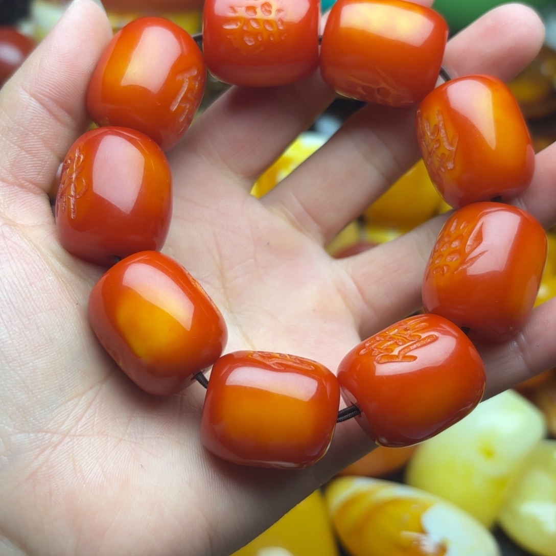 未镶嵌琥珀手链蜜蜡