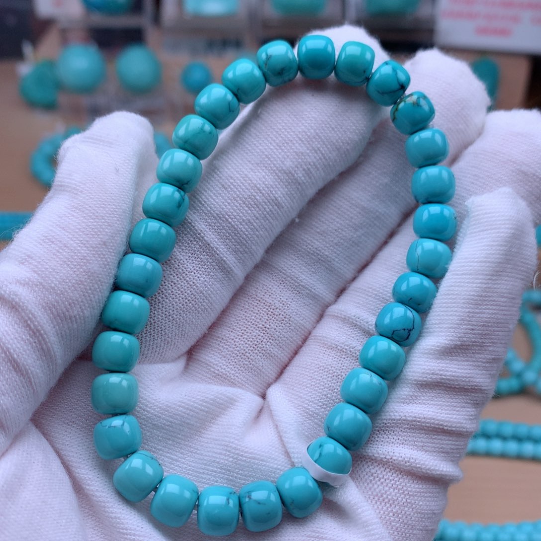 绿松石未镶嵌珠宝奇石7.3mm