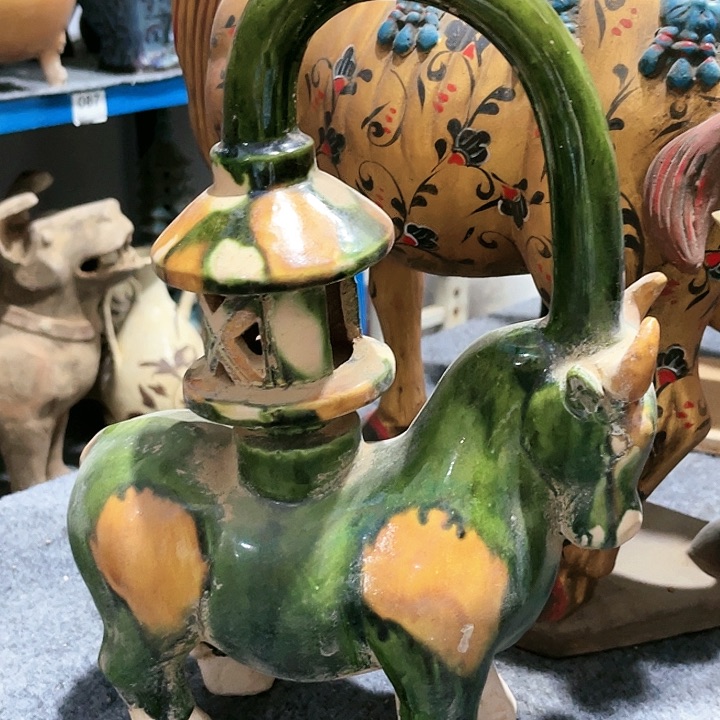 瓦当摆件摆件茶桌茶台陶瓷