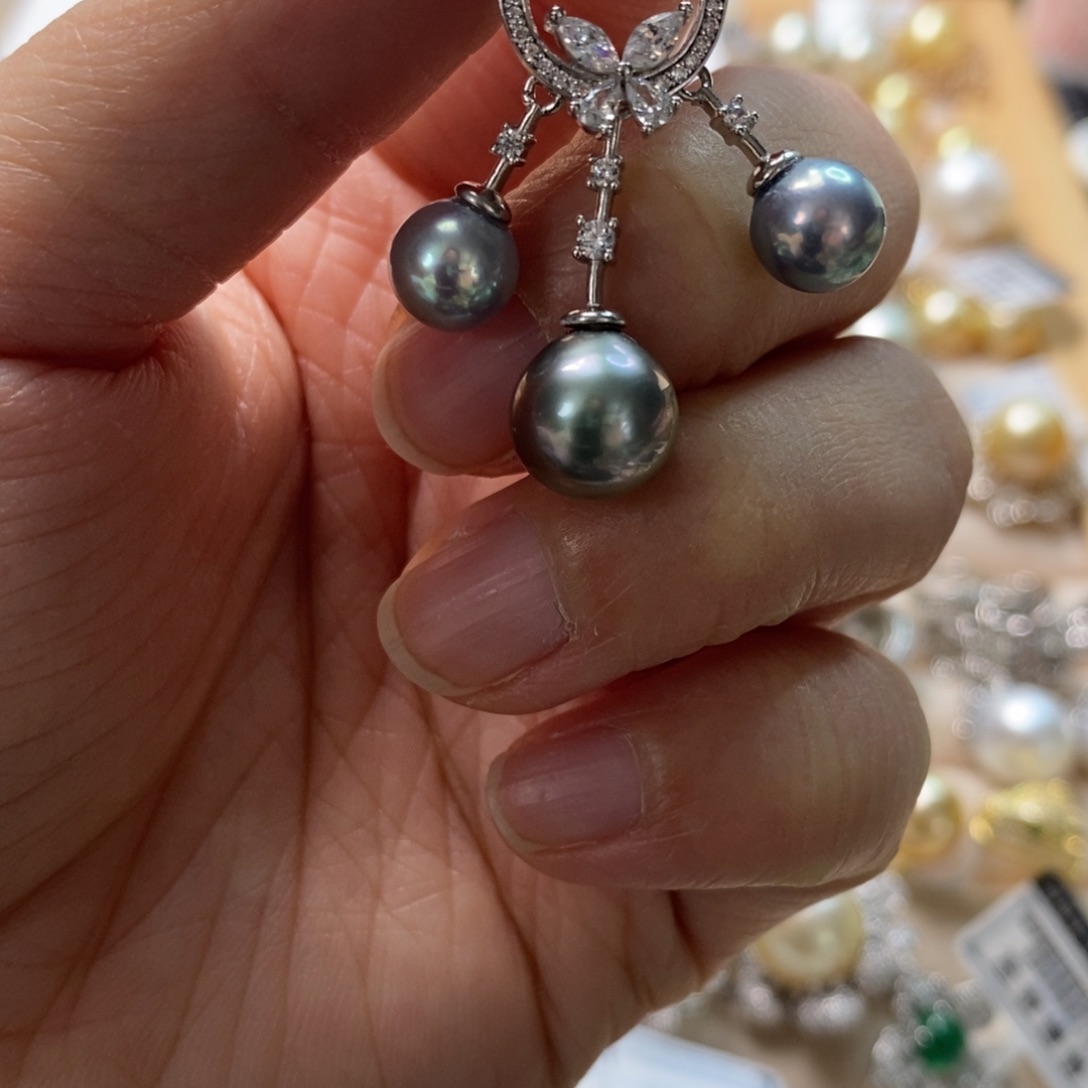 海水珍珠颈饰银S925镶嵌