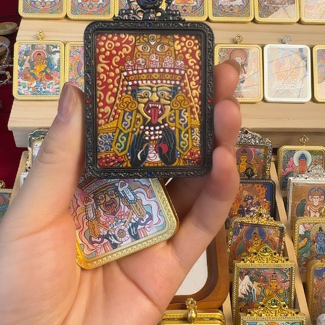 吊坠扎基热贡纯手绘