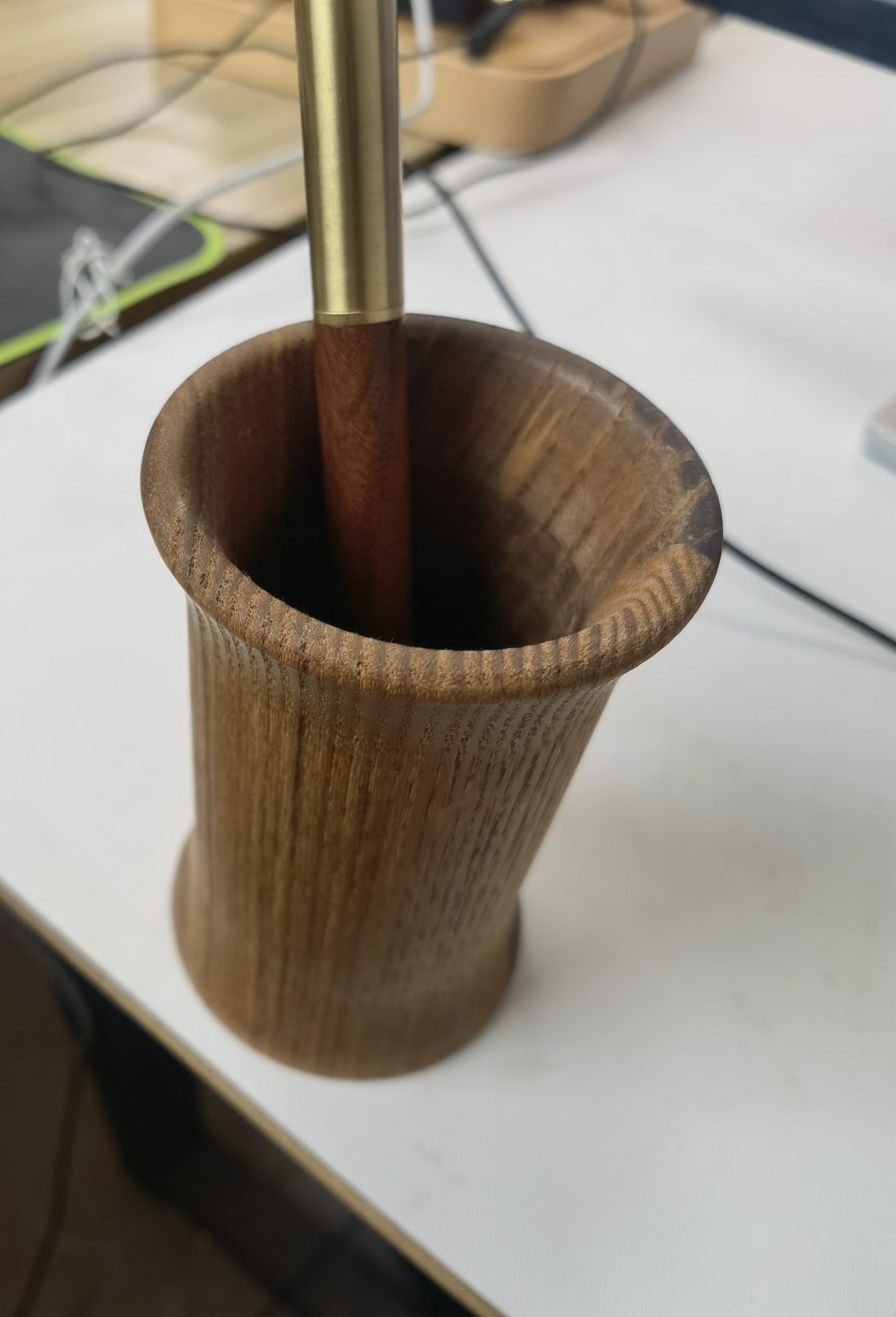 实木圆形简约创意笔筒