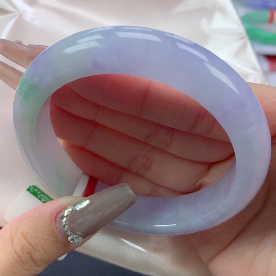 翡翠手镯未镶嵌57.8正圈