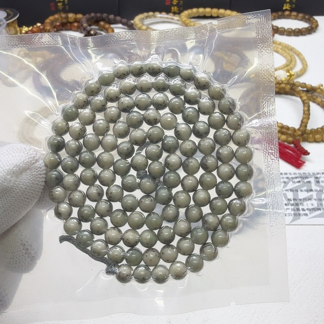 星月菩提吊坠12一物一图糯冰大眼睛牛毛星6圆108