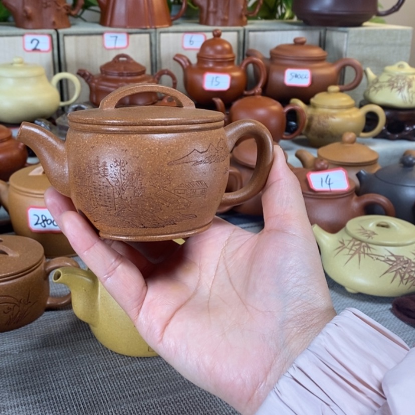 【闪购商品】紫砂茶壶200毫升汉瓦