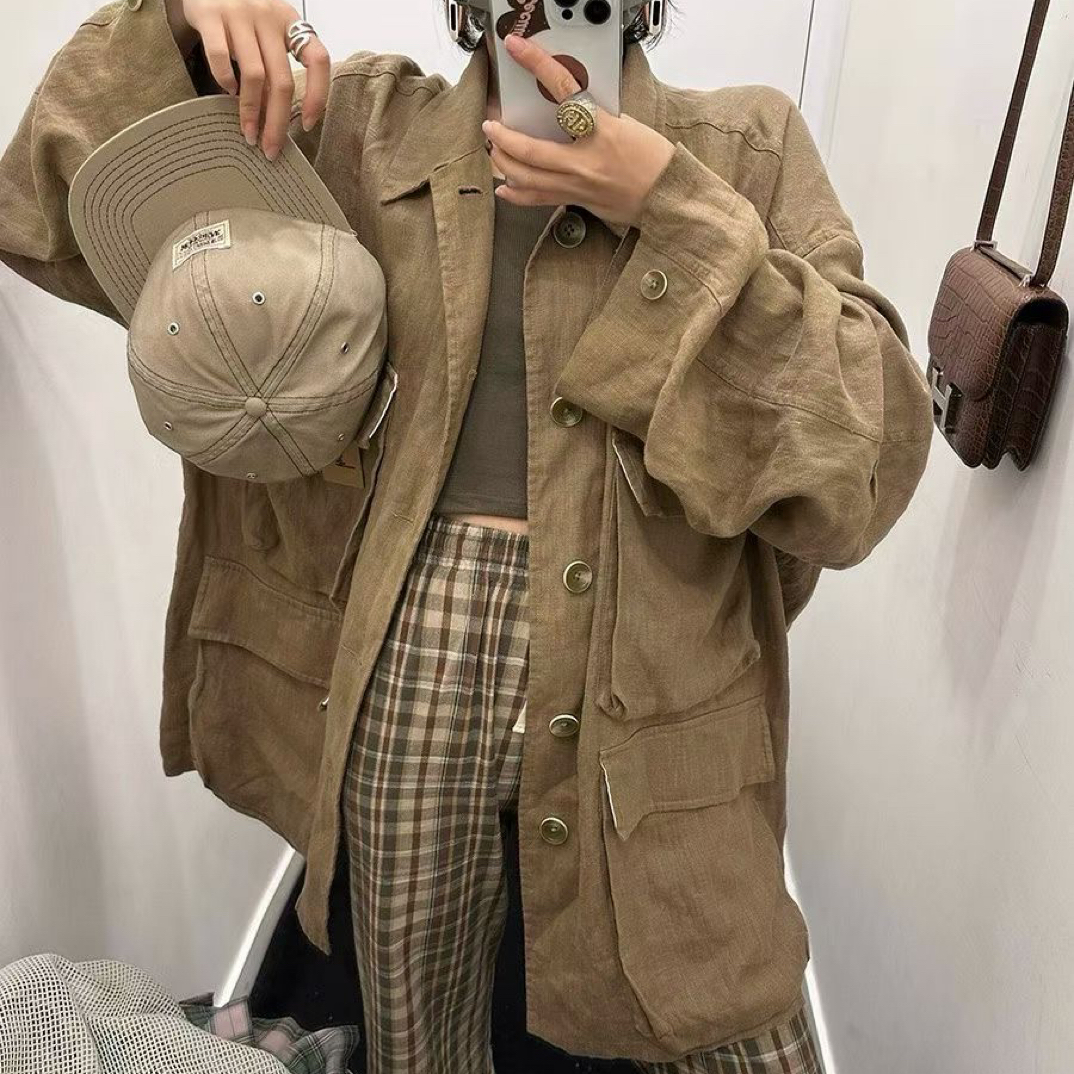 高个子必入！倪妮同款100%雨露汉麻大外套