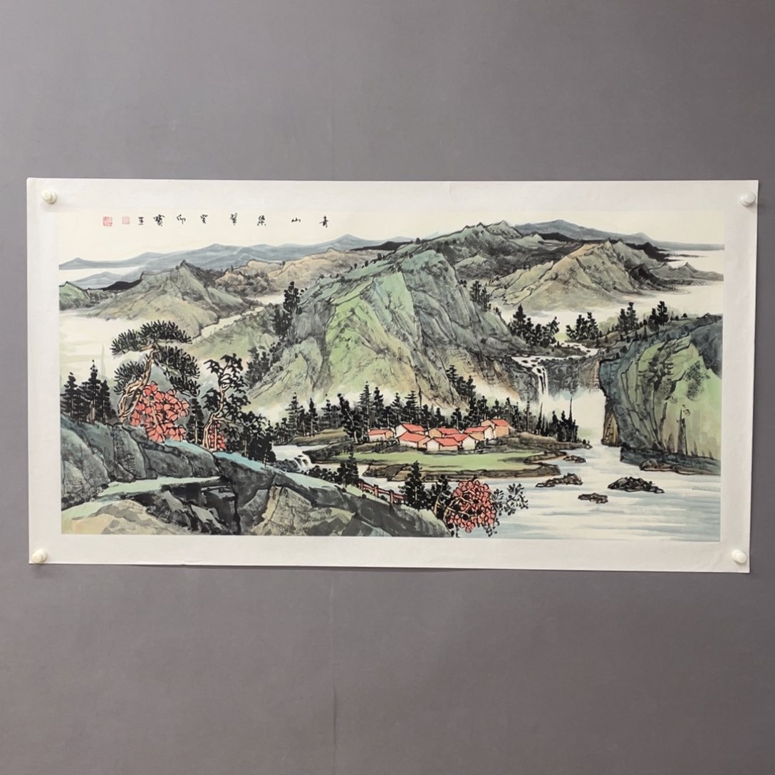 国画艺术家真人手绘